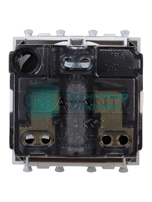 Розетка DKC Avanti 4404002 1-м 2 модуля, 