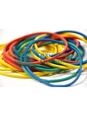 Резинки для купюр Silwerhof 189017 d=60 мм, ширина 2 мм, 10000 гр, ассорти, пластиковый пакет