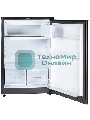Холодильник Бирюса B508 черный однокамерный 116/34л морозилка сверху