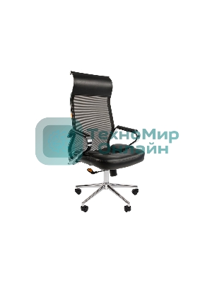 Кресло Chairman 700 черный, сетка, 120 кг, механизм качания