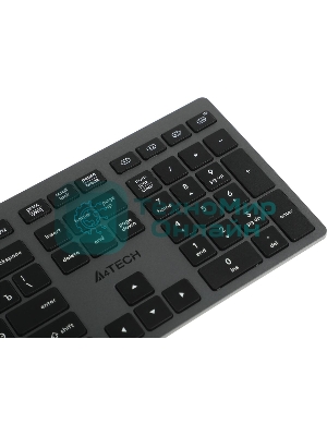 Клавиатура беспроводная A4Tech Fstyler FBX50C, USB, Bluetooth/Радиоканал, серый