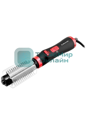 Фен-щетка BRAYER BR3133RD черный/красный, 1000 Вт, 40 мм