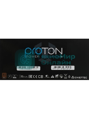 Блок питания Chieftec BDF-1000C, 1000Вт, 80 PLUS Bronze, 140мм, модульный, черный