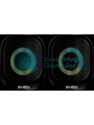 Акустическая система 2.0 АС SVEN G345, черный, (10 Вт, RGB, питание USB, Bluetooth)