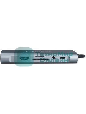 Док-станция Gembird UHB-D4, USB Type-C PD87W, USB, Jack 3.5, SD/TF, HDMI, RJ45, VGA, USB