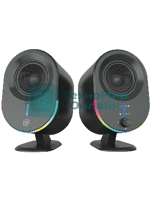 Акустическая система Оклик OK-303A 2.0 черный 20Вт BT