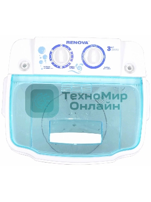 Стиральная машина Renova WS-30T/ЕТ белая, загрузка вертикальная 3кг, класс: D