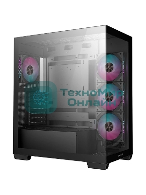 Компьютерный корпус Deepcool CG580 4F черный без БП ATX 6x120мм 3x140мм 2xUSB 3.0 audio bott PSU