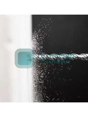 Бур по бетону Denzel двойная спираль, Cobalt W-tip, 12x310 мм, SDS PLUS