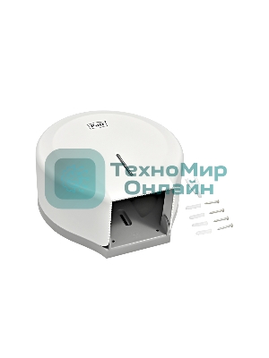 Диспенсер туалетной бумаги Рuff-7130 белый, с замком, ABS-пластик