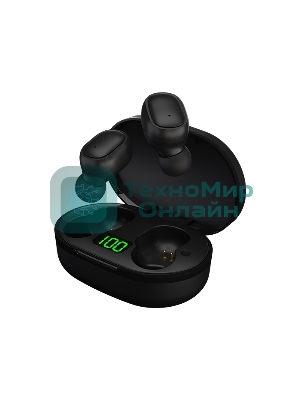 Наушники TWS Maxvi MHF-101BT UP черный, вкладыши, Bluetooth, сенсорное управление, до 4 ч