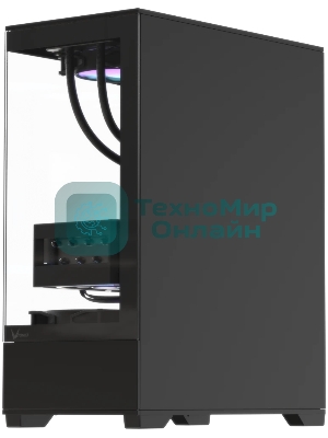Корпус Formula Crystal Z1 Plus AR V2 Black, Mini-Tower, чёрный, 3 x 120 мм