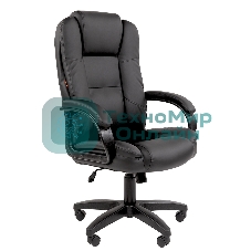 Кресло офисное Chairman 600LT чер.пласт экопремиум черный