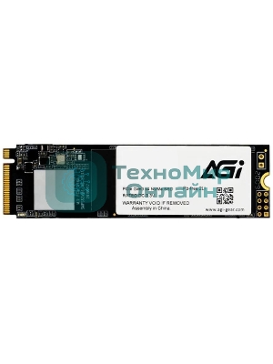 Накопитель SSD AGI AI298, 4Tb, PCIe 3.0 x4, M.2 2280, NVMe, R/W 2400/1800