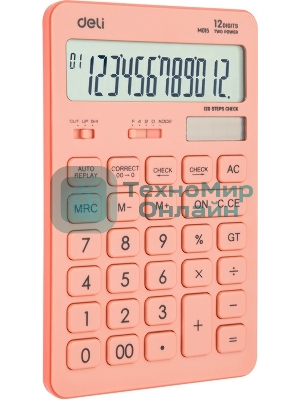 Калькулятор настольный Deli Touch EM01541 красный 12-разр.