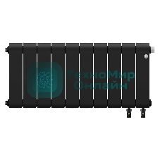 Радиатор биметаллический Royal Thermo Infinity 300 Noir Sable VR80 - 10 секц.