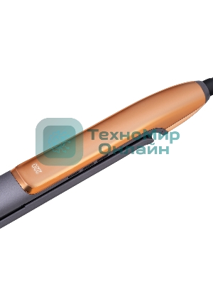 Выпрямитель для волос Polaris PHSS 2098TTi Tourmaline PROF черный/розовое золото, 22 мм, 220 °C, 5 режимов