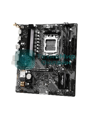 Материнская плата ASRock B650M-H/M.2+ WiFi, AM5, AMD B650, 2xDDR5, 4xSATA, 2xM.2, 1xPCIe 4.0 x16, 2xPCIe 4.0 x1, 1xHDMI, 1xDP, 1x1Gb LAN, Wi-Fi 5, Bluetooth 5.0, 1xUSB-C 5Gbps, 3xUSB-A 5Gbps, 2xUSB-A 2.0, 3x3.5 мм, 7.1, mATX