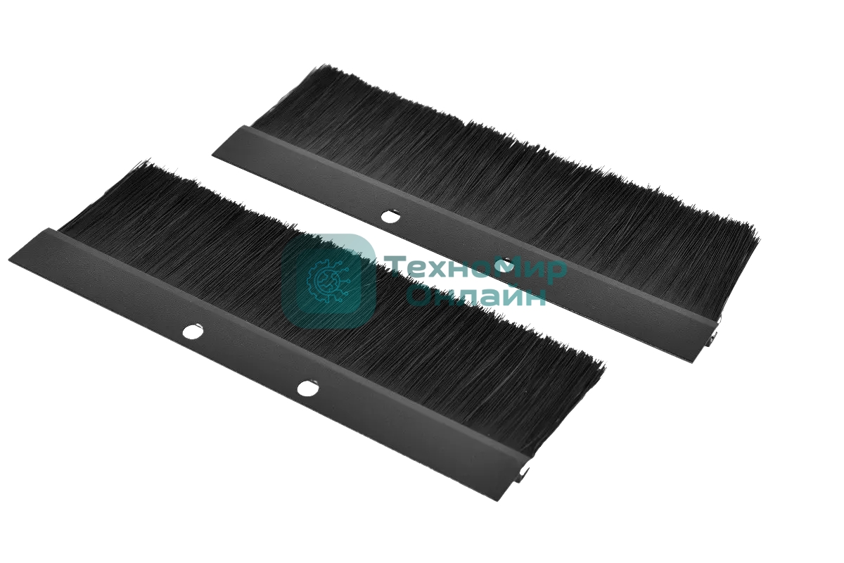 Комплект щеточного ввода в шкаф, универсальный, черный