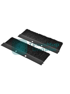 Комплект щеточного ввода в шкаф, универсальный, черный