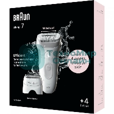 Эпилятор BRAUN SE7-041 белый/серебристый