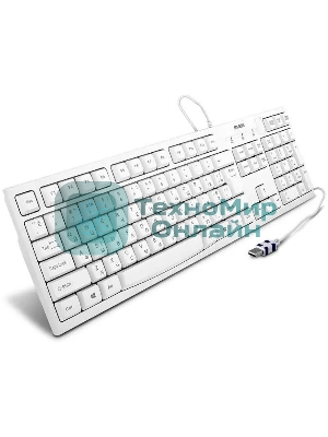 Клавиатура SVEN KB-S300 проводная, USB Type-A, белый