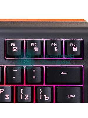 Клавиатура Oklick 717G Black Death проводная, USB Type-A, чёрный/серый