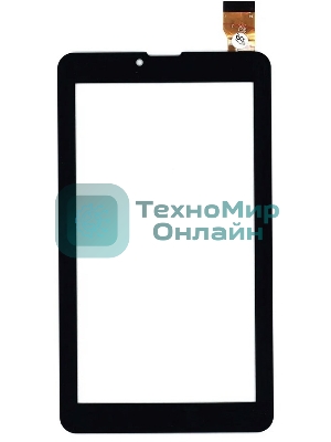 Сенсорное стекло (тачскрин) QCY-FPC-706 (Версия В), черное