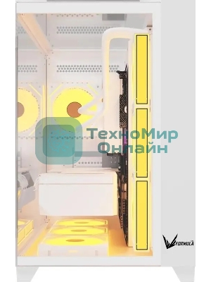 Компьютерный корпус Aerocool/Formula Crystal Z9 белый без БП ATX 7x120мм 2xUSB3.0 audio bott PSU