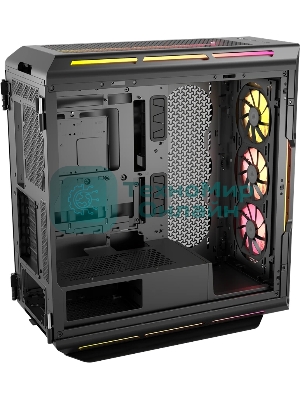 Корпус без блока питания Case Corsair iCUE LINK 5000T LX RGB, Midi-Tower, TG, 3x120мм RGB, 4xUSB-A 3.2, 1xUSB 3.2 Type-C, E-ATX, ATX, mATX, mITX Black