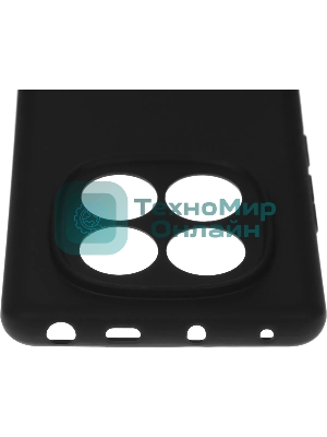 Чехол (клип-кейс) BoraSCO для Xiaomi Redmi Note 14 Pro 4G Silicone Case черный (74848)