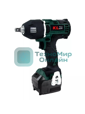 Профессиональный бесщеточный гайковерт аккумуляторный KLPRO KLSS18BH-20 (18В, Li-ion-2шт, 2.0А·ч, 400Нм, 2 скорости, подсветка,З/У,в кейсе)