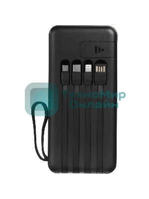 Портативный аккумулятор Tecno OnGO L101Q 10000mAh QC3.0/PD3.0 22.5W 3A 2xUSB-A/USB-C черный