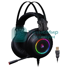 Гарнитура Bloody G528C чёрный, проводная, подсветка