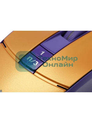 Мышь проводная A4Tech Bloody L65 Max желтый/фиолетовый, 12000 dpi, USB, кнопки - 7