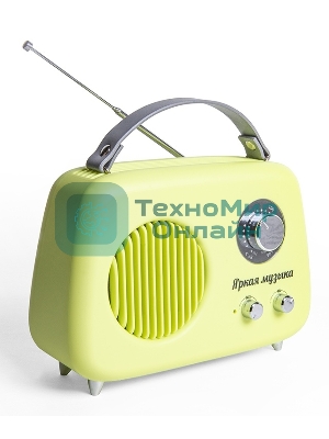 Радиоприемник СИГНАЛ БЗРП Fresh РП-343 зеленый, УКВ 87,5-108МГц, DC5В,акб,BT/USB/AUX 10125