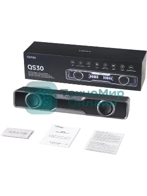 Колонки Edifier QS30 1.0 черный 5Вт BT