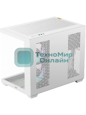 Корпус Ocypus Gamma C54 WH ARGB, Mini-Tower, белый, 3 x 120 мм