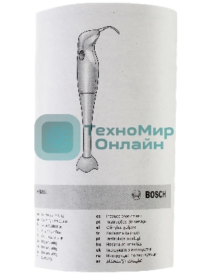 Блендер погружной Bosch MSM 6B100 белый, 280 Вт, 1 скорость