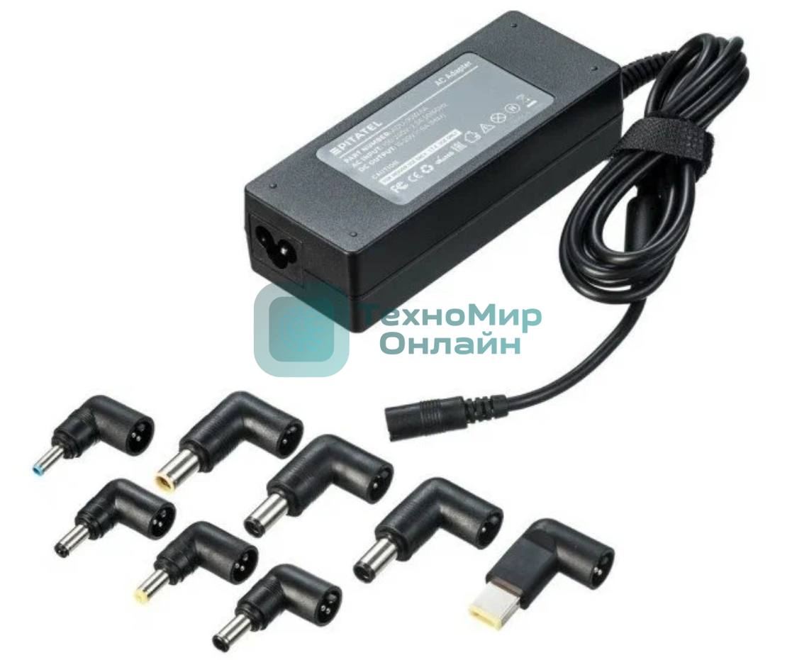 Универсальный блок питания (сетевой адаптер) для ноутбуков Asus 15-20V 6A 90W, с 8 насадками