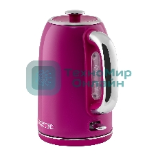 Чайник электрический Galaxy Line GL 0346, малиновый джем, металл, 2200 Вт, 1.7 л