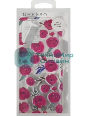 Чехол (клип-кейс) Gresso Air, для Realme 8, прозрачный/рисунок gr17aaae9413