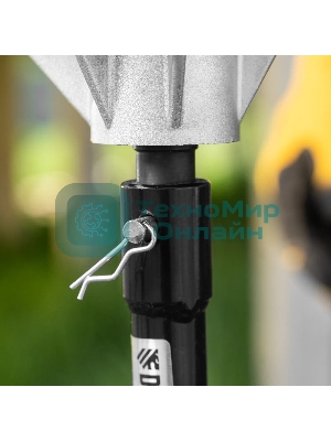 Шнек для грунта Denzel ER-80, диаметр 80 мм, длина 800 мм, соединение 20 мм, съемный нож