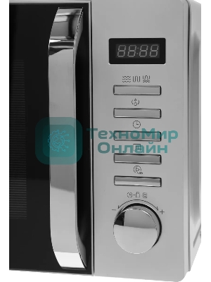 Микроволновая печь Haier HMB-DG208SA серебристый, 20 л, 800 Вт, переключатели - кнопки, поворотный механизм