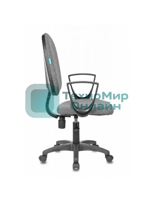 Кресло Бюрократ CH-1300N/3C1 серый, экокожа, 120 кг, механизм качания