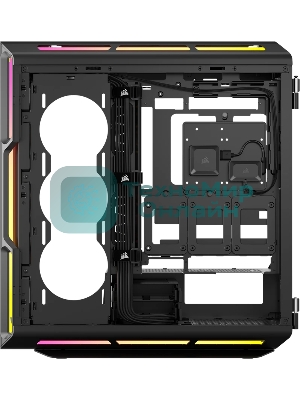 Корпус без блока питания Case Corsair iCUE LINK 5000T LX RGB, Midi-Tower, TG, 3x120мм RGB, 4xUSB-A 3.2, 1xUSB 3.2 Type-C, E-ATX, ATX, mATX, mITX Black