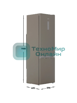 Холодильник Hotpoint HT 7201I BZ O3 бронзовый двухкамерный 239/83л морозилка снизу, No Frost