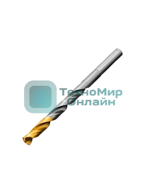 Набор сверл по металлу Denzel 1,5-6,5мм, Р6М5-TiN, Golden Tip, 13 шт