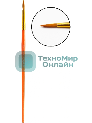 Набор кистей Silwerhof Color (набор 10шт) синтетика круглая №2,3/плоская №3,6,7,12/овальная №3,10