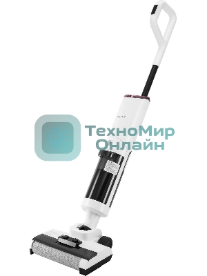 Пылесос моющий Vitek VT-FW11PRO белый/черный, питание от аккумулятора, 120 Вт, уборка сухая/влажная, пылесборник 0.68 л